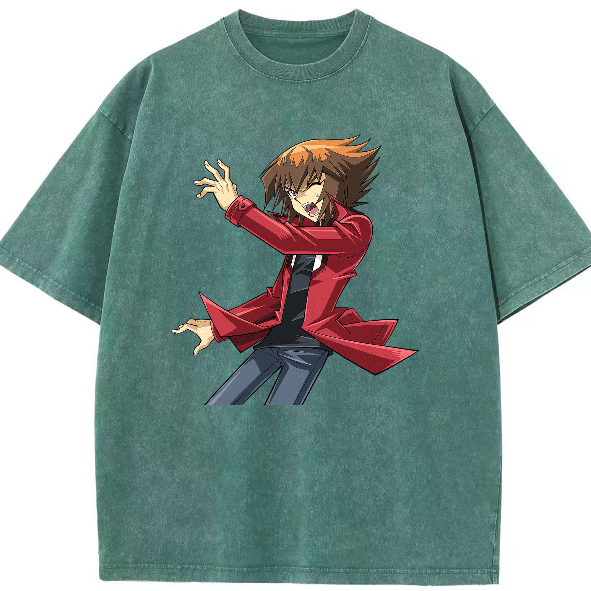 （画像用） 遊☆戯☆王 Yu-Gi-Oh! 綿100% ヴィンテージ風 半袖Tシャツ（フロントプリント）